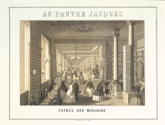 Au Pauvre Jacques : Entrée des boutiques